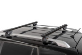 Roof rack MENABO FENDER ALU BLACK XL for cars with open rails