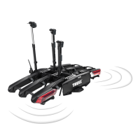 Thule Epos ParkSecure 3-bike platform towbar bike rack foldable with parking sensors