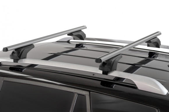 Roof rack MENABO ARIEM for cars with flush rails, ALU, XL