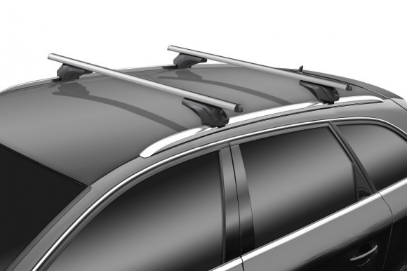 Roof rack MENABO ARIEM for cars with flush rails, ALU, XL