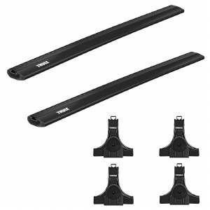 Roof rack Thule Wing Bar (14cm) black for roof with rain gutters
