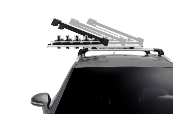 Thule SnowPack Extender ski carrier for 5 pairs of skis, retractable, aluminium Thule SnowPack Extender ski carrier for 5 pairs of skis, retractable, aluminium