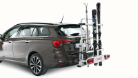Towbar rack FABBRI EXCLUSIV to carry up to 4 pairs of skis or 3 bikes