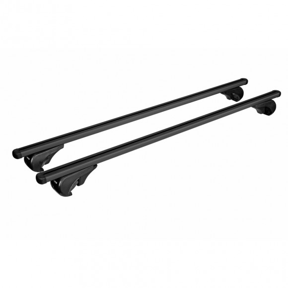 Roof Rack for open rails NORDRIVE EVOS HELIO L, black,127см