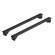 Roof Rack for open rails NORDRIVE SILENZIO L, black,127см
