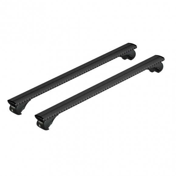 Roof rack for open rails NORDRIVE SILENZIO XL, black,140см