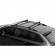 Roof rack for open rails NORDRIVE SILENZIO XL, black,140см