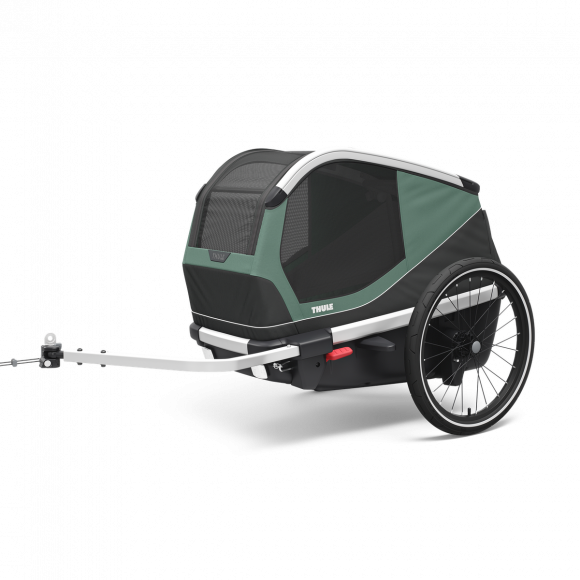 Thule Bexey M, dog bike trailer hazy green