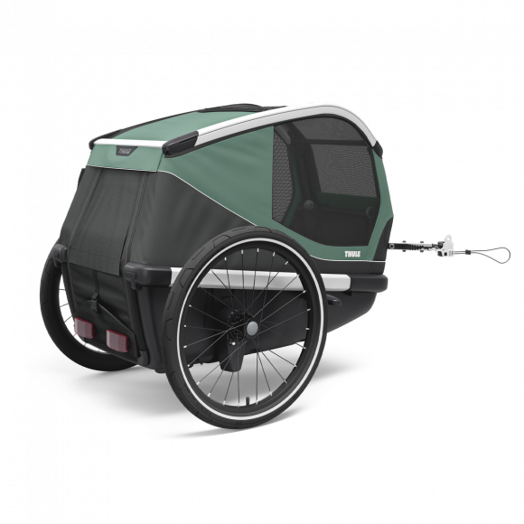 Thule Bexey M, dog bike trailer hazy green