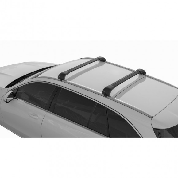 Roof rack for roof with flush rails NORDRIVE SILENZIO CX edgeBar black Roof rack for roof with flush rails NORDRIVE SILENZIO CX edgeBar black