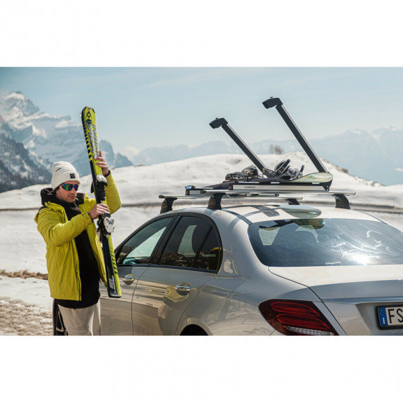 Ski rack for roof rack NORDRIVE KING 6 ski, alu Ski rack for roof rack NORDRIVE KING 6 ski, alu