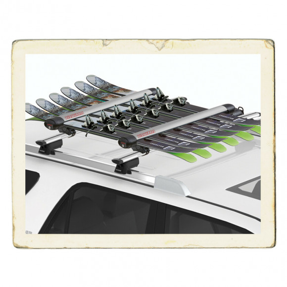 Ski rack for roof rack YAKIMA FatCat 6, alu