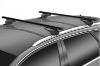 Roof rack MENABO ARIEM for cars with flush rails, BLACK, L