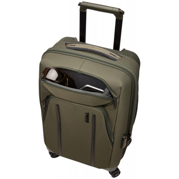 Thule Crossover 2 carry on spinner, forest night green