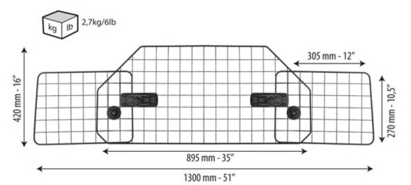 Vehicle Pet Barrier MENABO Petsy 