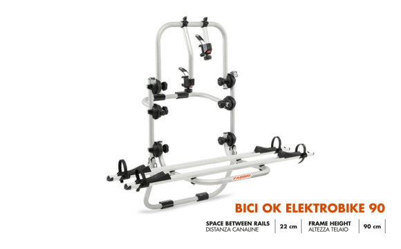 Hatchback bike racks Fabbri Bici OK 2 ELEKTROBIKE SUV 90 for 2 bike