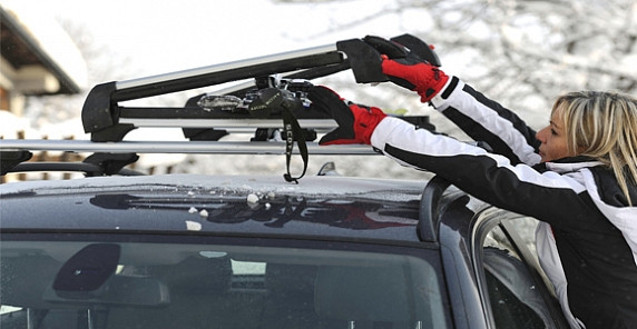MENABO Frozen plus ski carrier for 6 pairs of skis, aluminium
