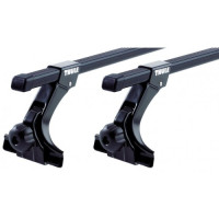 Roof rack Thule Square Bar (14cm) for roof with rain gutters