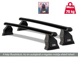  Roof rack MENABO TEMA 118cm, for fix points on the roof, Black